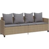  5-dijelni vrtni set sofa s jastucima bež od poliratana | shoptok.hr