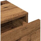 vidaXL Stenska polica s predali starinski les 80x33x17 cm inž. les | Shoptok.si