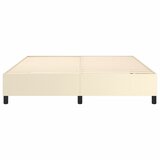  Okvir za krevet s oprugom krem 180x200 cm od umjetne kože | Eponuda.com