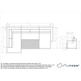Miuform Antracitno siva sklopiva kutna garnitura od samta Brave Dave – | shoptok.hr