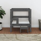  Krevet za pse sivi 55,5x53,5x60 cm od masivne borovine | shoptok.hr