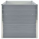 vidaXL Vrtna Visoka Posuda za Biljke 160x80x77 cm Pocinčani čelik Siva boja | shoptok.hr
