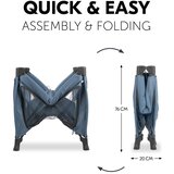 Hauck putni krevetić Sleep N Play SQ Set - Dark Blue | shoptok.hr