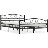Maison Chic Posteljni okvir - Dvoposteljna postelja - Zakonska postelja črn jeklen 140x200 cm-J14167, (21771548) | Shoptok.si