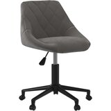 Maison Chic Vrtljiv Jedilni stoli - Vzorci stoli temno siv žamet A1772, (22031253) | Shoptok.si
