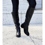 Gemre Insulated black boots with low heels Castelvetro | Shoptok.si