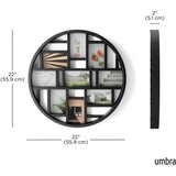 Umbra Črn plastičen stenski okvir Luna – | Shoptok.si