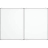 Magnetna bijela ploča sklopiva 120 x 80 x 1,7 cm aluminijska | shoptok.hr