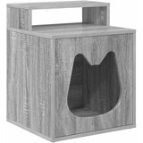  Mačja Kuća Siva Sonoma 42,5 x 40 x 53,5 cm Konstruirano drvo | shoptok.hr