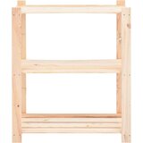 vidaXL stalci za pohranu s 3 razine 10 kom 80x38x90 cm borovina 150 kg | shoptok.hr