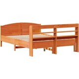  Okvir kreveta bez madraca voštano smeđi 135x190 cm od borovine | shoptok.hr