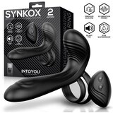 INTOYOU Synkox Girth Gainer Vibrating Double Cock Ring 2 Motors Black Cijene