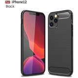  Anti-Shock ovitek za iPhone 12 Pro Max | Carbon vzorec | Črn | Shoptok.si