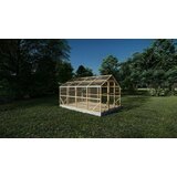  Drveni plastenik CASA L 2.6m x 4m, polykarbonat 4mm | shoptok.hr