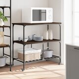  Kuhinjska kolica boja hrasta 100 x 50 x 95 cm konstruirano drvo | shoptok.hr