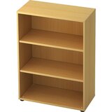 eurokraft pro CONTACT - Pisarniški regal, 2 polici, imitacija bukve | Shoptok.si