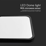  LED plafonsko svetlo za kupatilo sa senzorom LED/36W/230V 4000K IP44 crno | Eponuda.com