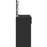  Toaletni stolić s LED svjetlima crni 100x40x120 cm | shoptok.hr