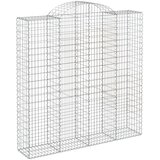  Lučne gabionske košare 8 kom 200x50x200/220cm pocinčano željezo | shoptok.hr