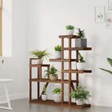 vidaXL Stojalo za rastline 110x25x111 cm trden les jelke | Shoptok.si