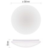  LED stropna svetilka TIVI, B CLASS, okrogla bela 5,2W, IP44, Toplo bel | Shoptok.si