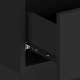  Stenske nočne omarice 2 kosa črne, (20809035) | Shoptok.si