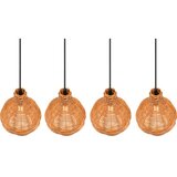 REALITY Viseći luster na sajli SPROUT 3xE14/40W/230V braon/ratan | Eponuda.com