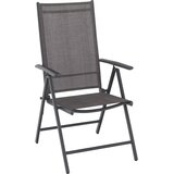 Ambia Garden ZLOŽLJIV VRTNI SEDEŽ aluminij, jeklo antracit, rjava | Shoptok.si