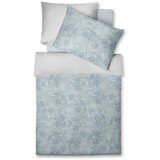 Fleuresse posteljnina miami 140/200 cm mako saten bela, barve petroleja, pastelno modra | Shoptok.si