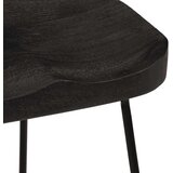 vidaXL barski stolci 2 kom crni 46x38x52 cm masivnog drva manga | shoptok.hr