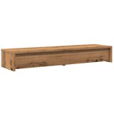  Stalak za monitor s ladicama boja hrasta 100x27x15 cm drveni | shoptok.hr