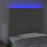  LED uzglavlje svjetlosivo 90x7x118/128 cm baršunasto | Eponuda.ba