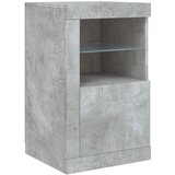  Komoda s LED svjetlima siva boja betona 142,5x37x67 cm | shoptok.hr