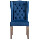 vidaXL Jedilni stol moder žamet | Shoptok.si