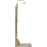 Vanjski tuš 223 cm Impregnirano borovo drvo i nehrđajući čelik | shoptok.hr