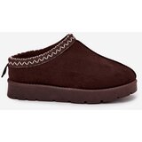 Boto Low Women's Snow Boots With Embroidery Chocolate Juvielle | shoptok.hr