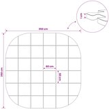  Podloga za bazen 36 kom. Ø 350 cm Kružni EVA pjenasti materijal | shoptok.hr