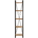 Maison Chic Knjižna omara - Knjižni regal 5-nadstropna 40x30x180 cm trden mangov les, (21725897) | Shoptok.si