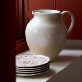Costa Nova Crveni/bijeli desertni tanjur od kamenine ø 17 cm Vila – | shoptok.hr