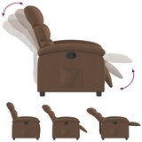  Naslonjač od tkanine smeđi | shoptok.hr