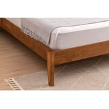 Kalune Design Postelja iz masivne smreke z letvenim dnom 90x200 cm v naravni barvi/temno rjava Venus – | Shoptok.si