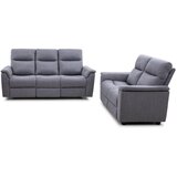 Hom`in SEDEŽNA GARNITURA, mikrovlakna svetlo siva | Shoptok.si