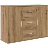 vidaXL Sideboard artisian hrast 90x29,5x65 cm konstruiran les | Shoptok.si
