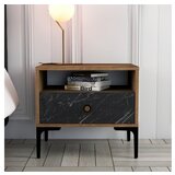 Hanah home noćni stočić lizbon 534 walnut black