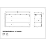 Germania Bijeli viseći ormarić u dekoru hrasta 93x52x29 cm Libbiano – | shoptok.hr