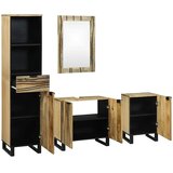  Set namještaja za kupaonicu Zidne 4 pcs Smeđa Konstruirano drvo | shoptok.hr