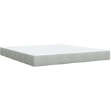 vidaXL Box spring postelja z vzmetnico svetlo siva 180x200 cm žamet | Shoptok.si