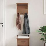 vidaXL Zidna vješalica za kapute SANDNES 43x30x42 cm puno drvo bor | shoptok.hr