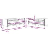  2-dijelni set sofa Chesterfield crvena boja vina baršunasti | shoptok.hr