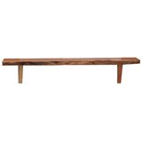  Zidne police od masivnog bagremovog drva 2 kom 90 x 20 x 18 cm | Eponuda.com